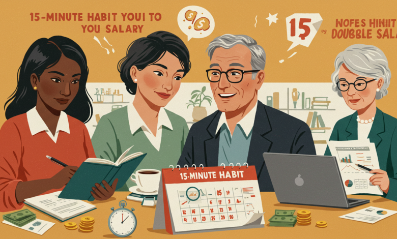 15-minute habit to double your salary