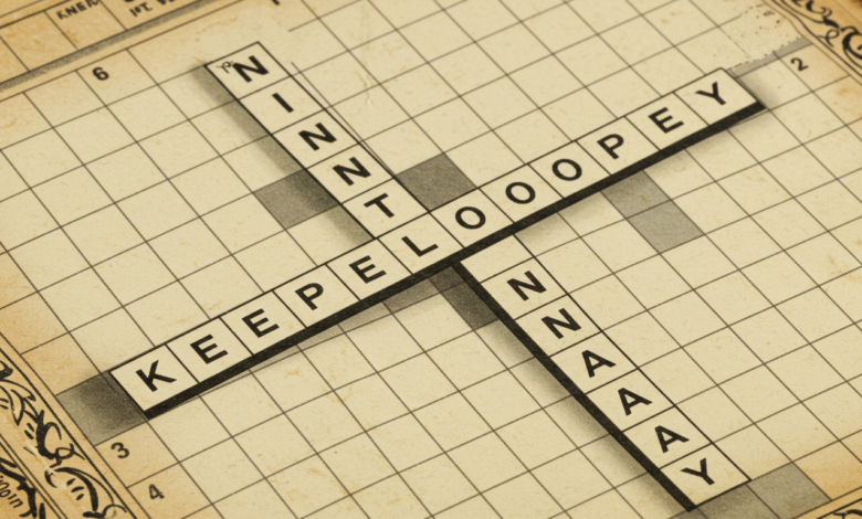 keeps in the loop in a way crossword