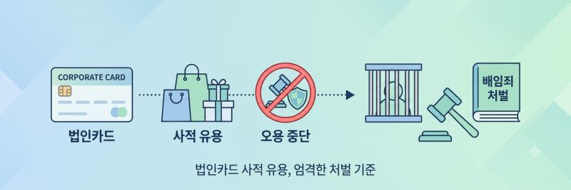 법인카드 사적 유용 업무상 배임죄 처벌 기준