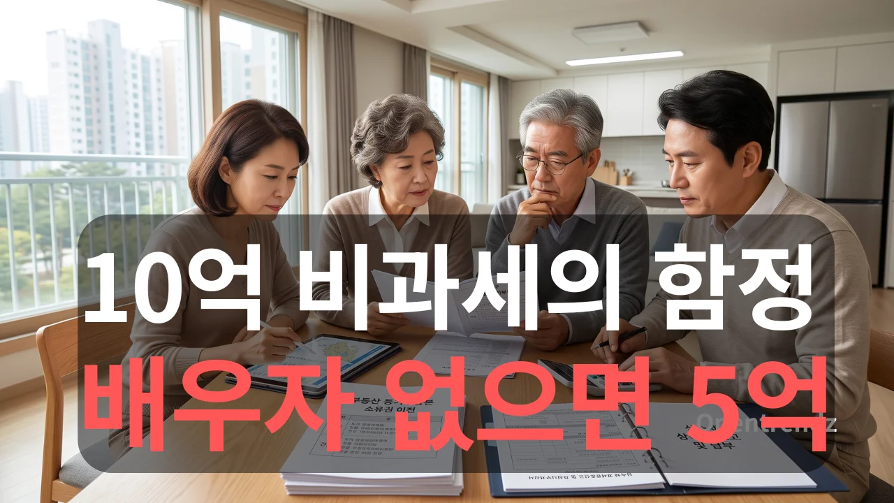 상속세 면제한도 계산 및 공제 구조표