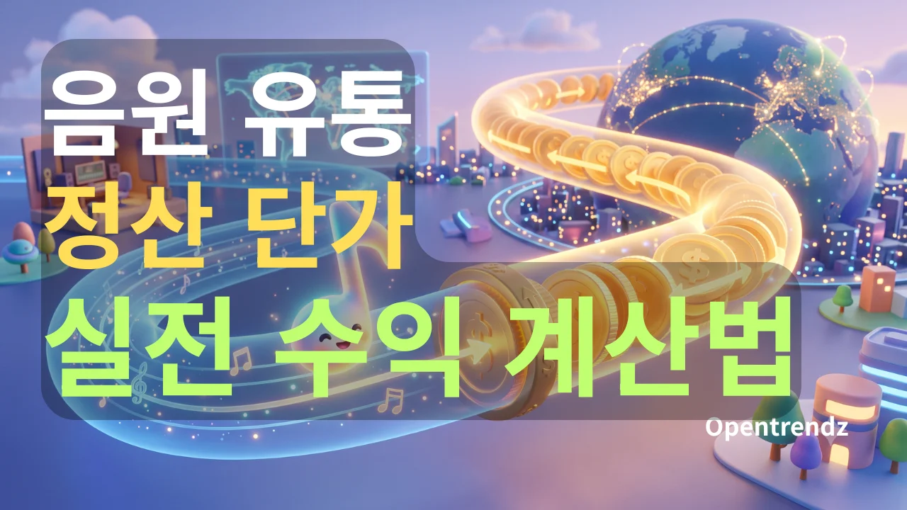 스포티파이 음원 유통 수익