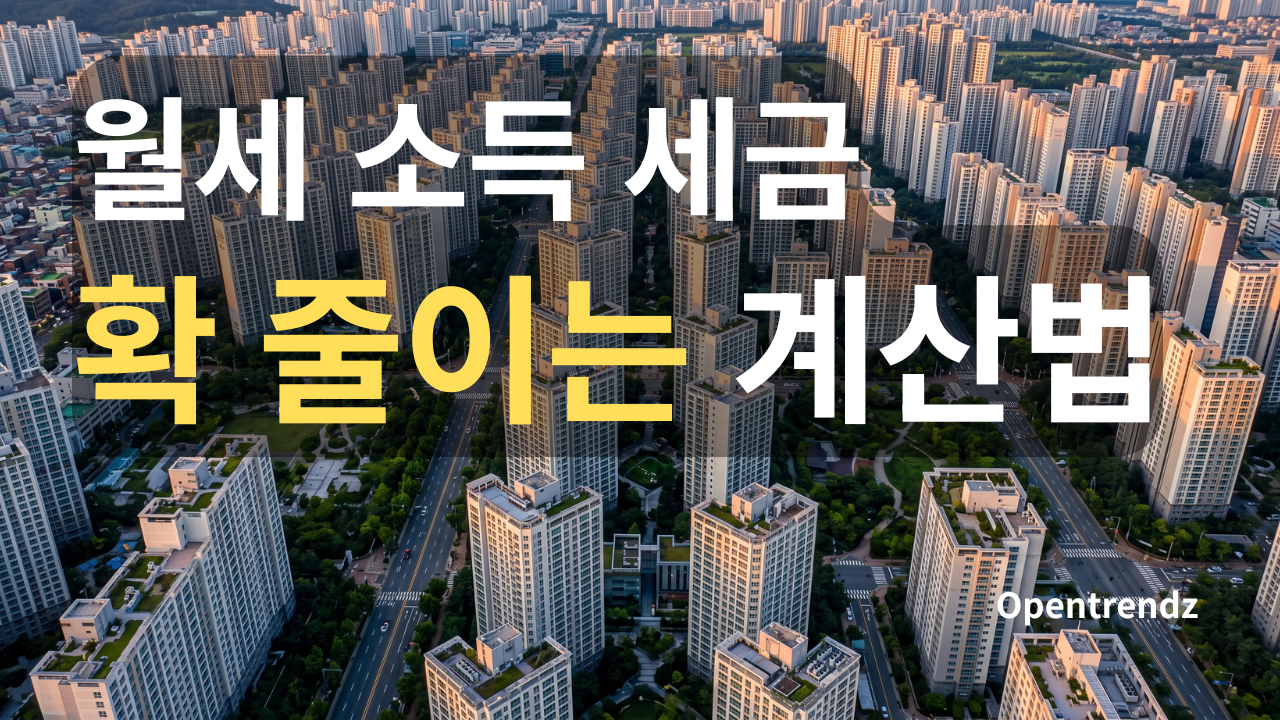 주택임대소득 분리과세 계산
