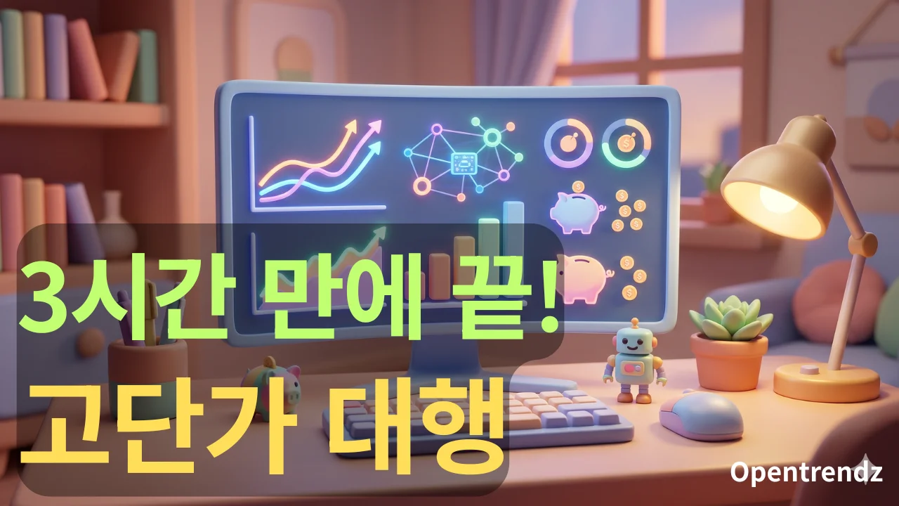 AI 와디즈 상세페이지 분석 화면과 모니터